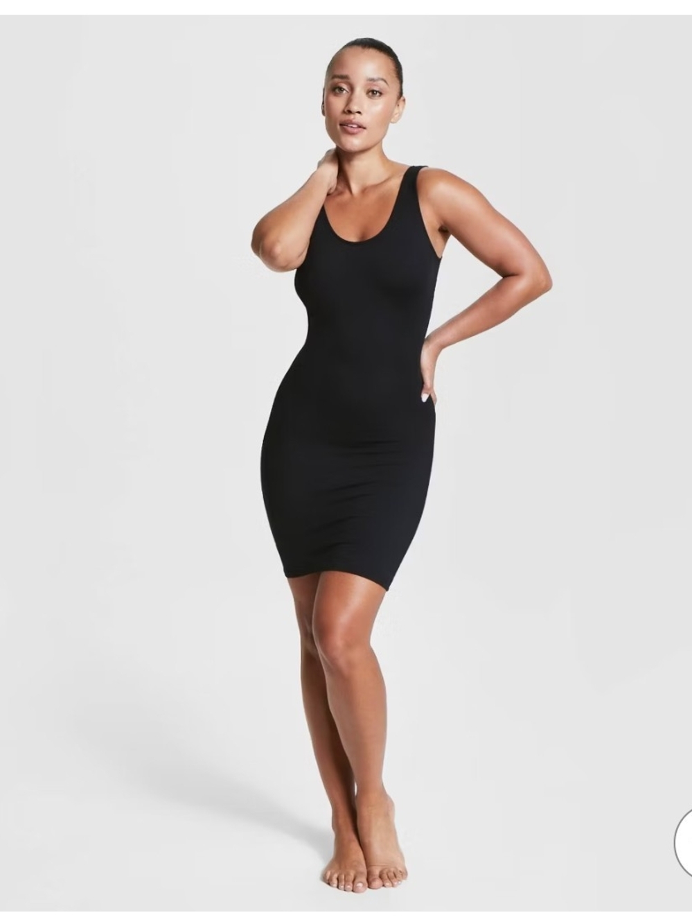 Assets By SPANX Black Slip Dress Shapewear Women's Large